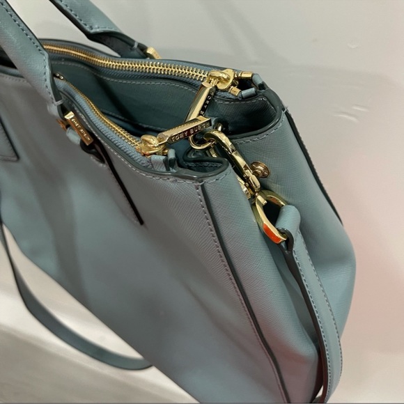 Tory Burch Robinson Double Zip Tote Large Handbag - Picture 7 of 13